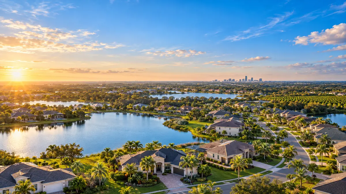 Central Florida community near the water